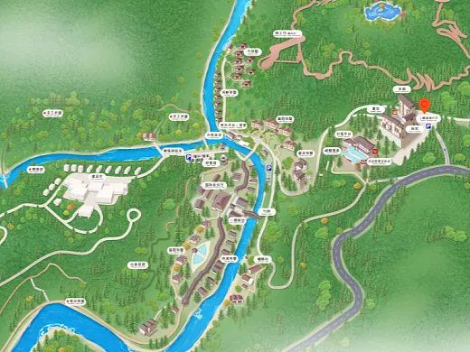 广河结合景区手绘地图智慧导览和720全景技术，可以让景区更加“动”起来，为游客提供更加身临其境的导览体验。
